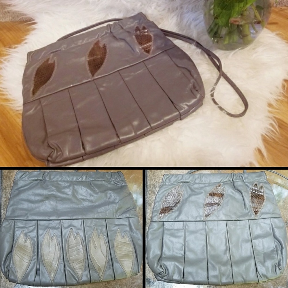 Cool Chick, VINTAGE, leather bag!!